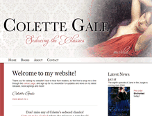 Tablet Screenshot of colettegale.com